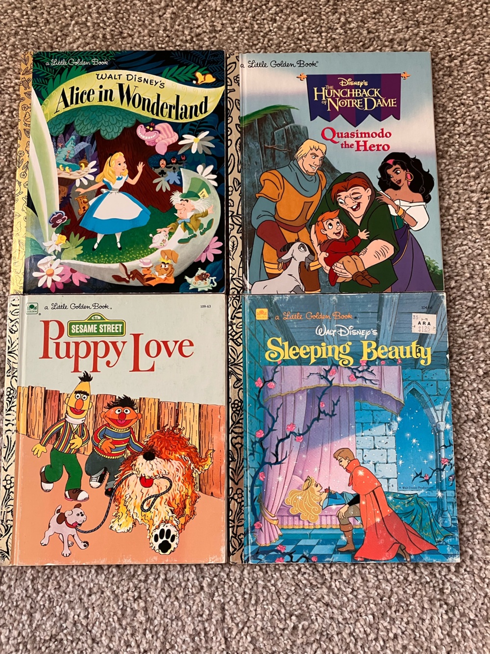 Vintage Little Golden Books Collection - Sleeping Beauty, Puppy Love & More